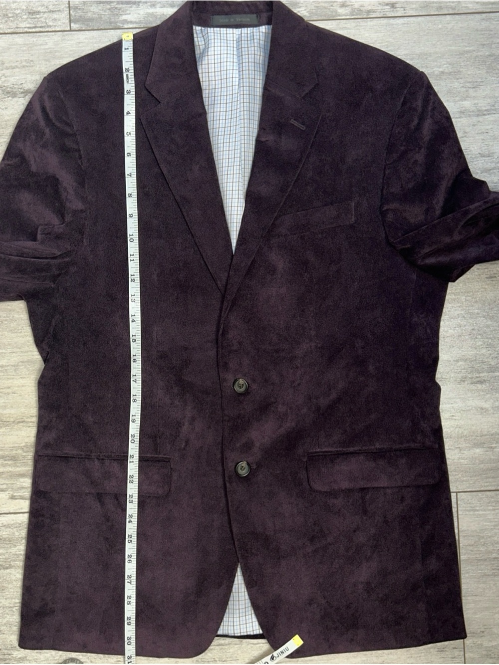 Lauren Ralph Lauren Corduroy Sport Coat Men’s 40R Plum Purple Blazer Jacket - Picture 13 of 13